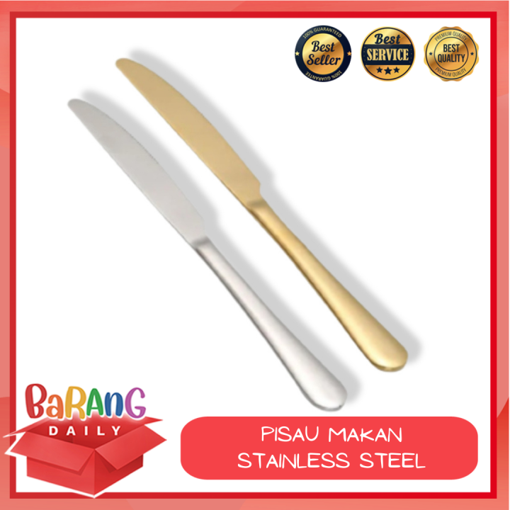 Pisau Makan Stainless Steel Steak Knife Stainless Steel Pisau Steak Hotel Tebal Panjang