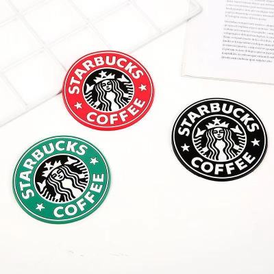 Startbuck ขาตั้งกล้อง Starbuck จีนซอฟต์แวร์พีวีซีสร้างสรรค์สร้างสรรค์ซิลิโคนนางเงือกแผ่นรองกันความร้อนน่ารักแก้ว Starbuck ยางรองแก้ว