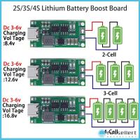 RUSSELLERT Multi-Cel Type-C ถึง8.4V 12.6V 16.8V ที่ชาร์จ Li-Ion แบตเตอรี่ลิเธียม2S 3S 4S โมดูลเพิ่มกำลัง