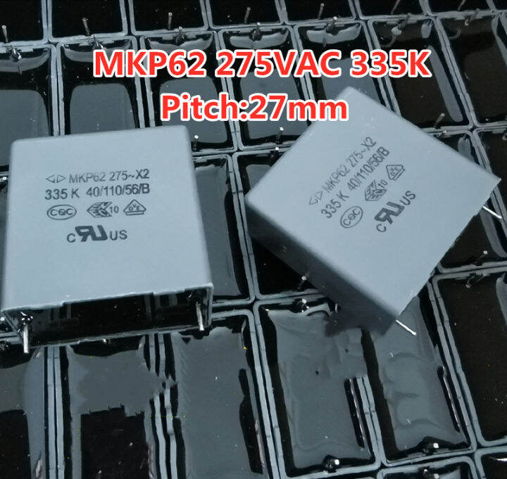 10pcs MKP62 275V～X2 335K 3.3UF Farad Capacitor 275VAC X2 Safety ...
