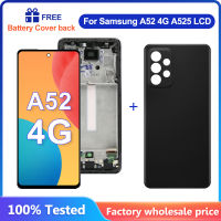 100 ทดสอบสำหรับ Samsung Galaxy A52 4กรัมจอแสดงผล LCD Touch Screen Digitizer สมัชชาเปลี่ยนสำหรับ Samsung SM-A525F A525F Ds จอแอลซีดี