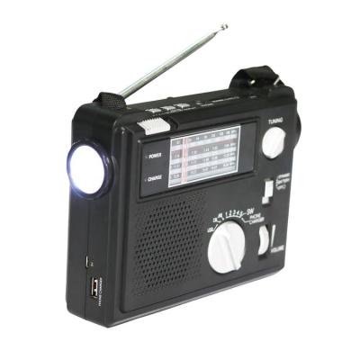 Weather Radio Battery Powered Radio Multiband Radio Hand Crank Emergencies Mobile Power Emergencies Light Design for Power Failure Road Accident Storm Ready regular