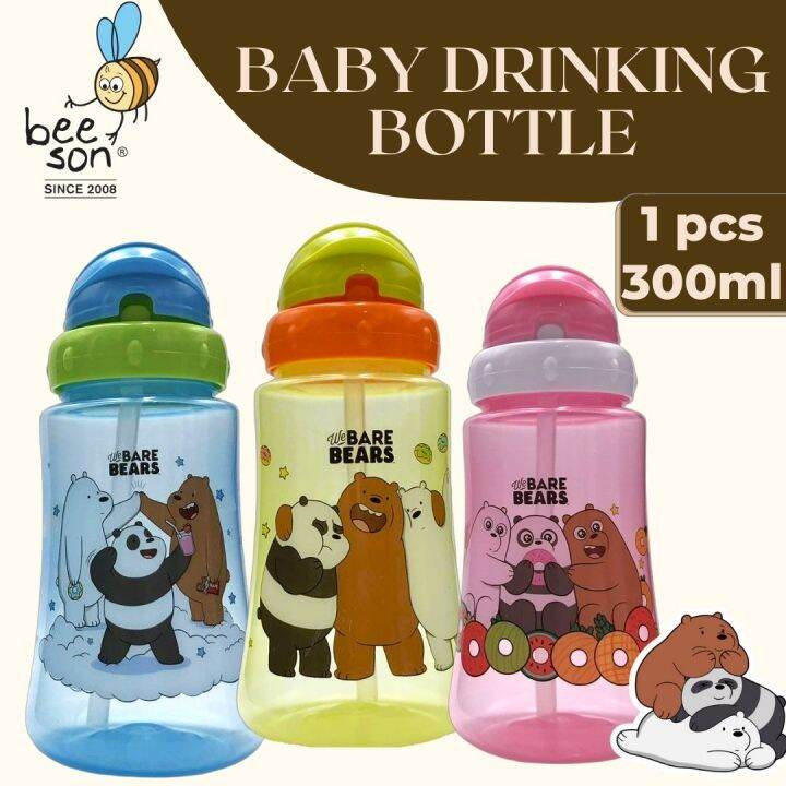 Beeson X We Bare Bears 300ml Drinking Sippy Cup Training Anti Spill ...