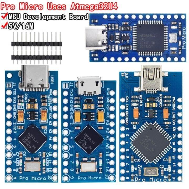 Pro Micro ATmega32U4 5V 16MHz Original Chip Replace ATmega328 For ...