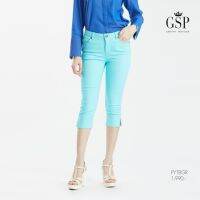 GSP Jeans Young Color Jeans กางเกงยีนส์ขาสี่ส่วน สีเขียวเทอควอยส์ (PYT8GR)