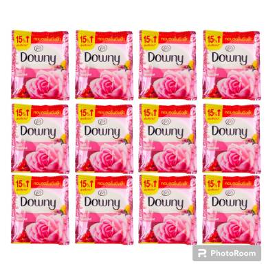 แพ็ค 12 ซอง (23มล/1ซอง) ดาวน์นี่ สวนดอกไม้ผลิ ผลิตภัณฑ์ปรับผ้านุ่ม สูตรเข้มข้นพิเศษ Downy Premium Parfum