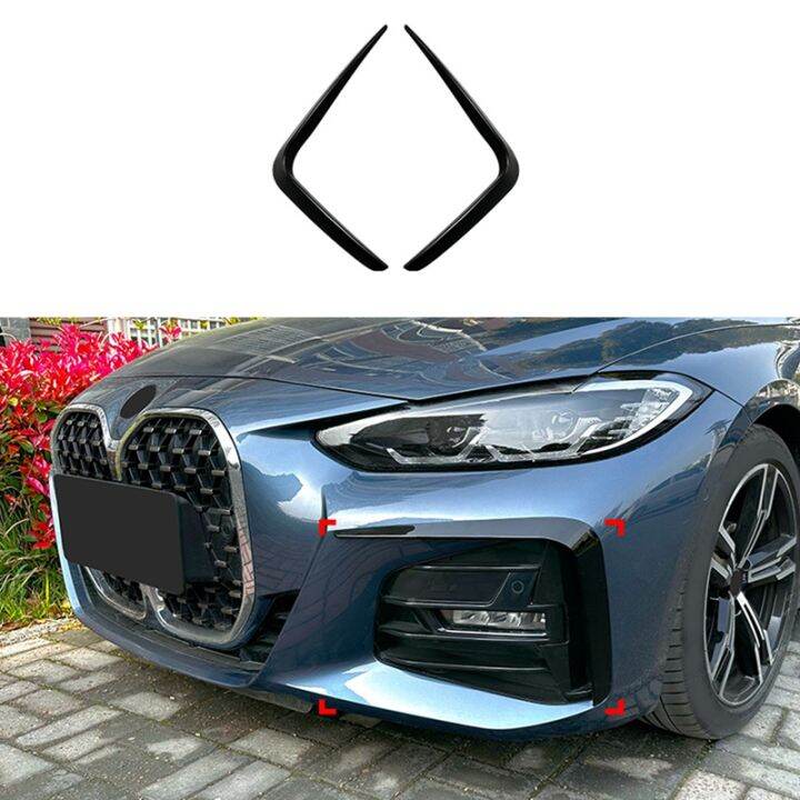 car-bright-black-front-fog-light-trim-bezel-cover-trim-for-bmw-4-series-g22-g23-g26-m-sport-2020-2023