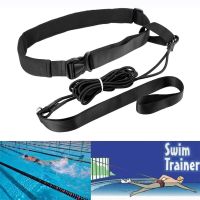 2m Pool Swim Training Leash Swimming Training Elastic Belt Resistance Tether Exerciser Safety Rope Set for Adults Kids