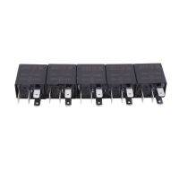 5 X 30A แอมป์12V ชุดรถออโต้รีเลย์4พินสำหรับพัดลมปั๊มน้ำมันเชื้อเพลิงแตรไฟและอุปกรณ์เสริม