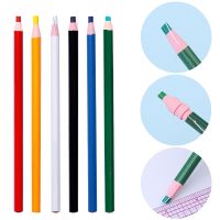 6pcs Chalk Pencils Sewing Chalk Garment Pencil Cut-free Sewing Tailor Chalk Erasable DIY Colorful Dressmaker Sewing Markers Drawing Drafting