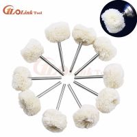 10PCS/SET Mini Wool Polishing Brush Soft Buffing Wheel Jadeite Jade Carving Grinding Cleaning Brush For Polishing Grinding Sponges Scourers Cloths