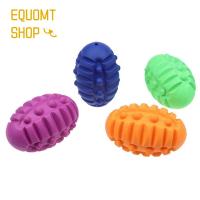 EQUOMT ลูกบอลสัตว์เลี้ยงยางส่งเสียงดังเอี้ยดธรรมชาติแบบโต้ตอบเล่นกลางแจ้งทำความสะอาดฟันสุนัขเคี้ยวของเล่นอุปกรณ์สุนัขเครื่องประดับสัตว์เลี้ยงสัตว์เลี้ยงยางกัดสำหรับเด็ก