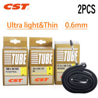 CST 2PCS จักรยาน Ultralight ด้านใน26/27.5/29/700C ยางบิวทิลกล้อง Pneu Interieur ยางสำหรับ MTB Road Bike Presta/schrader