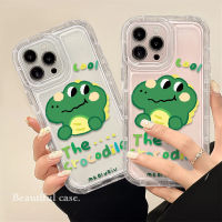 เคสโทรศัพท์มือถือ ซิลิโคนนุ่ม TPU ใส กันกระแทก ลายหนังจระเข้น่ารัก สําหรับ IPhone 14 13 12 11 Pro X XS Max XR 6 6S 7 8 Plus