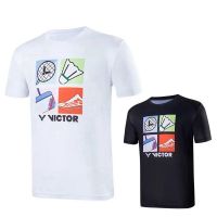 Victor YONEX 2023 summer suit new badminton quick-drying breathable men and women with training series of t-shirts T-shirt