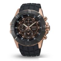 SEIKO The Lord Chronograph Mens Watch Black Synthetic รุ่น SNDD80P1