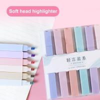 6Pcs Highlighter Pen with Soft Chisel Tip Assorted Colors Journal Planner Notes Pastel Highlighter Marker School SuppliesHighlighters  Markers