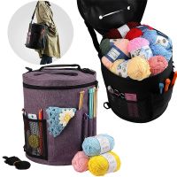 【CW】№㍿❂  Knitting Yarn Tote Storage for Wool Crochet Hooks Needles Household Organizer Sewing Tools Accessories