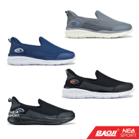 [ลิขสิทธิ์แท้] Baoji 589 GoWalk Inspire Slip-on รองเท้าผ้าใบ บาโอจิ แท้ ผู้ชาย