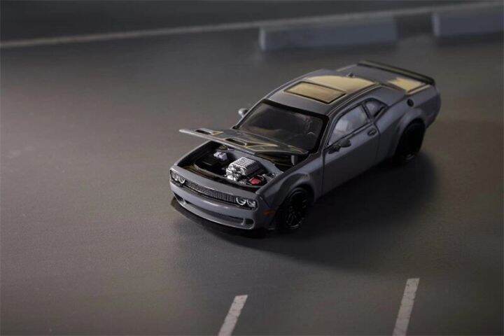 pre-order-sh-stance-hunters-1-64-dodge-srt-hellcat-metallic-white-grey-black-diecast-model-car