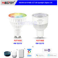 Mier FUT103Z 4W FUT106Z 6W GU10 FUT105Z 12W E27 RGB CCT หลอดไฟ LED สมาร์ท Spotlight ZigBee 3.0โคมไฟหรี่แสงได้ AC 100-240V *