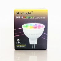 【✔In stock】 yanjina85828158 แสง Mi Mr16 Rgbct สปอตไลท์ไฟ Led Ac/ Dc12v 4W 2.4G Rf ระยะไกลไร้สาย Wifi โทรศัพท์ควบคุม App โคมไฟจุดหลอดไฟไฟ Led Rgbww