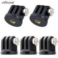 ✁℡▪ SOONSUN Universal MINI Mount Tripod Adapter for GoPro Hero 11 10 9 8 7 6 Fusion Max SJCAM Akaso DJI Action Cameras Accessories