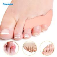 ✢▥ Pexmen 2Pcs Pinky Toe Separator and Protectors Little Toe Spacers for Overlapping and Hammer Toe Tailors Bunion Pain Relief