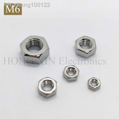 [M6]304 Stainless Steel DIN934 Hexagon Hex Nut 1pcs
