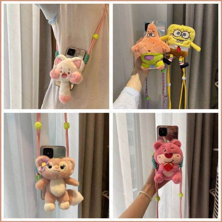 23 Sanrio cartoon mobile phone back clip Cute diagonal straddle chain