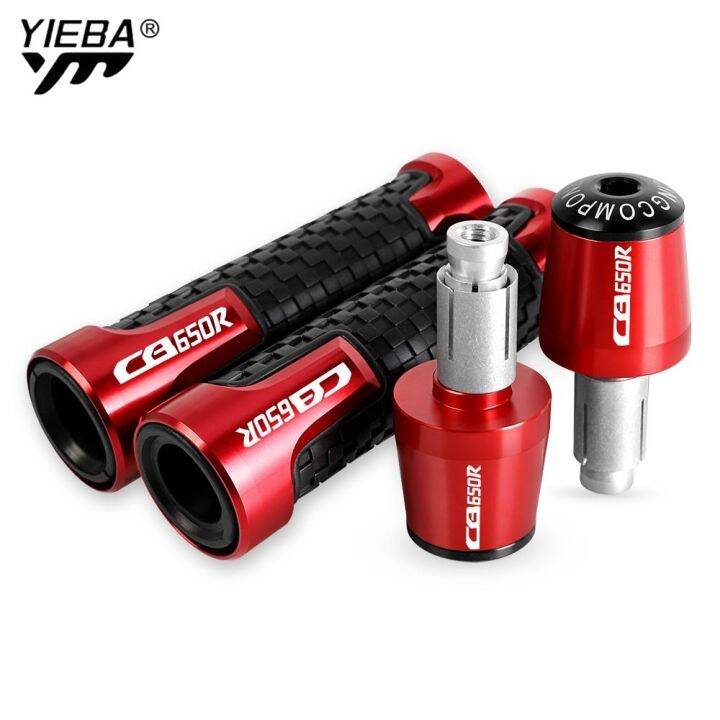 ₪ 7/8'' 22mm Motorcycle Handlebar Grips Ends Handle Bar Cap Grip End