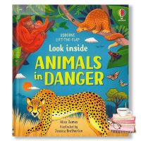 You just have to push yourself ! หนังสือ USBORNE LOOK INSIDE ANIMALS IN DANGER