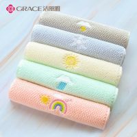 original MUJI 1862 Jie Liya childrens towel 100  cotton face wash baby 100  cotton childrens special bath soft absorbent household