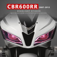 CBR 600 RR สติกเกอร์ตัวป้องกันไฟหน้ารถจักรยานยนต์อุปกรณ์เสริมสำหรับฮอนด้า CBR600RR CBR600 600RR 2007 2008 2009 2010 2011 2012