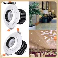 สปอตไลท์ไฟ LED COB สีขาวดาวน์ไลท์โคมเพดาน FANGCU272 6000K 10W/20W 360องศา Roating