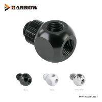 Barrow White Black Silver G1/4 " X3 3 Way Tube 360 Rotary Adaptor Fittings  Split Water Cooling Computer Accessories TX3T-A01 Valves