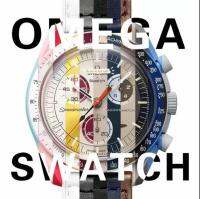 【ร้านนาฬิกาพรีเมี่ยมOMG นาฬิกาอวกาศสวิสระดับไฮเอนด์ Unisex Quartz chronograph สวิตเซอร์แลนด์เหมาะสําหรับของขวัญวันเกิด