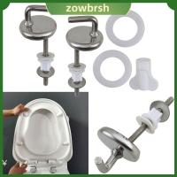 ZOWBRSH 2Pcs สกรูยึดสำหรับยึด บานพับฝาชักโครก บานพับสำหรับเปลี่ยน เหล็กไร้สนิม บานพับห้องน้ำแบบปลดได้เร็ว ทนทานต่อการใช้งาน อุปกรณ์เสริมถังในห้องน้ำ อุปกรณ์ยึดที่นั่งชักโครก ห้องน้ำในห้องน้ำ