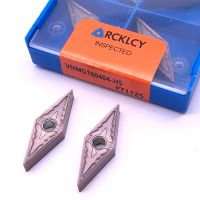 10pcs RCKLCY คาร์ไบด์แทรก VNMG160404 HS FT1125 เครื่องตัดสแตนเลสการประมวลผล CNC เปลี่ยนทังสเตนเครื่องกลึง CNC Part