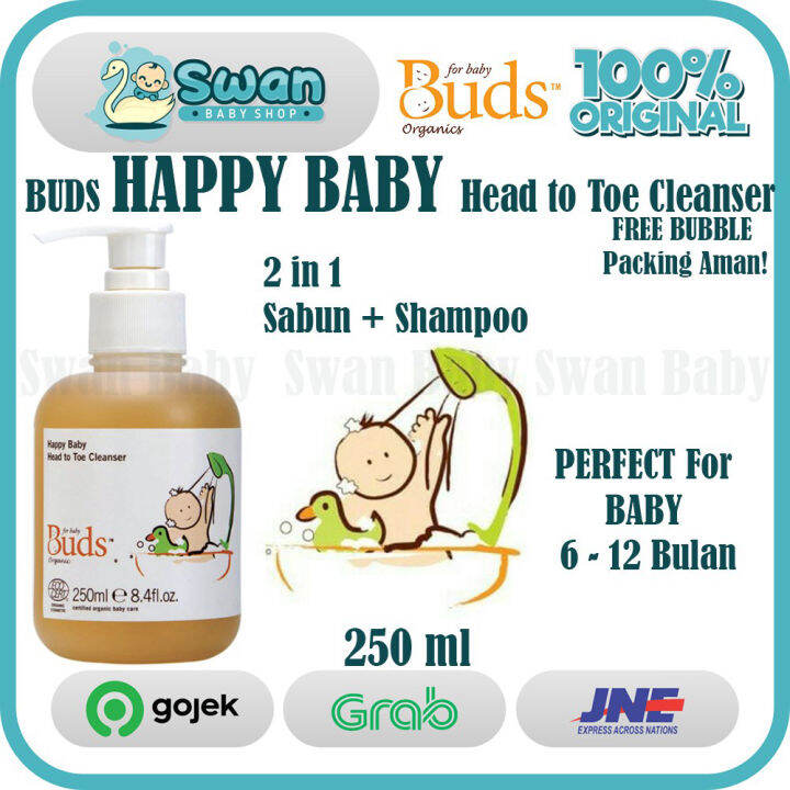 Buds Happy Baby Head To Toe Cleanser - Sabun Shampoo 2in1 Bayi Organik ...