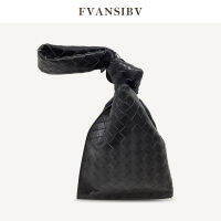 2022 New Luxury nd Authentic Leather Weave Knotted Handbag Lightweight Fashion All-Match Exquisite Clutch for Women Hot