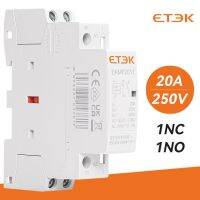 Etek Din Rail บ้านโมดูลาร์ Ac 220V เฟสเดียว2ขั้ว2nc 2no 1no 25a 1nc 16a 20a สำหรับระบบอัตโนมัติ