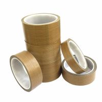 (Allen Materials) เทป PTFE ทนอุณหภูมิสูงกาวผ้าฉนวนกันความร้อน300องศาเครื่องปิดผนึกสูญญากาศ10เมตร X 0.18มม