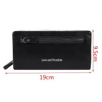 S6Women Purse pu Leather Zipper Long Wallet Women Wallets Fe