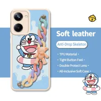 Cartoon cute Phone Case For OPPO Realme10 Pro 5G Nordic wind Solid color Anti drop airbag Skin feel silicone high-grade