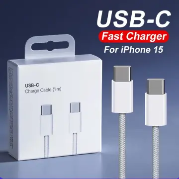 Nylon Braided 1m USB-C Charger Cable for Apple iPhone 15 PRO Max Data Cord  Type C - China Charger Cord and Type C Lightning Cable price
