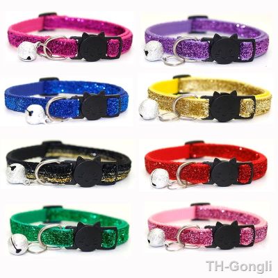 【hot】❧☍  Multicolor Collar Sequin Adjustable Collars for Cats Dogs Accessories Supplies