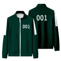 Ready Stock Squid Game Jacket Sweatshirt 456 001 Customize Number Korean Drama Cosplay Halloween Cosplay