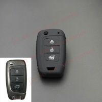 Key chain Car Key Cover Silicone for Hyundai Elantra  3 Buttons Folding Remote Key Shell