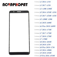 สีดำ Digitizer จอแอลซีดีเซนเซอร์แผงสำหรับ S Amsung G Alaxy A3 A5 A6 A7 A8 Plus Pro 2016 2017 2018หน้าจอสัมผัสแก้วเลนส์